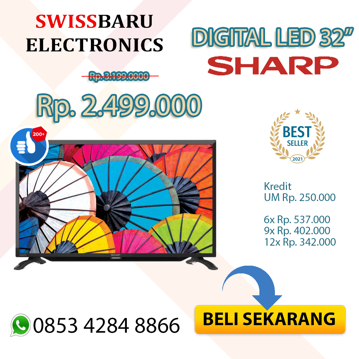 Beli TV LED Sharp Dapat Cashback di Toko Swiss Baru Manado