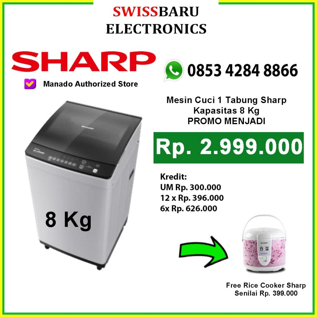 Harga Mesin Cuci di Manado 2022 - Swiss Baru Electronics