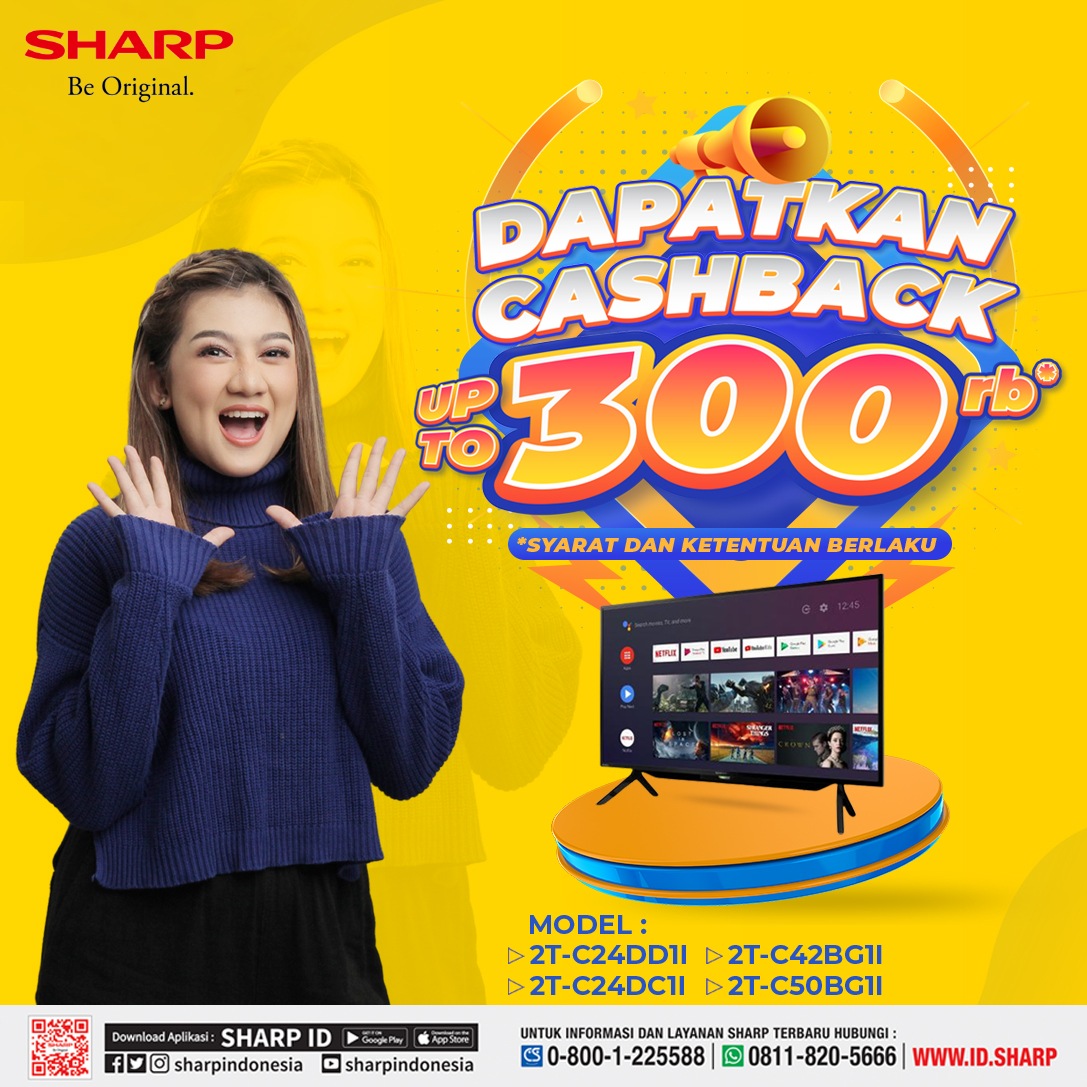 Beli TV LED Sharp Dapat Cashback di Toko Swiss Baru Manado