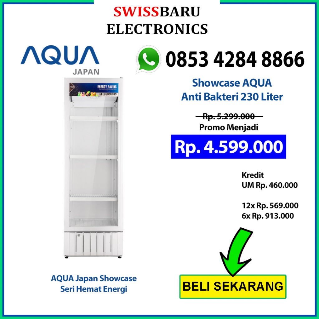 Daftar harga Showcase di Manado - Swiss Baru Electronics