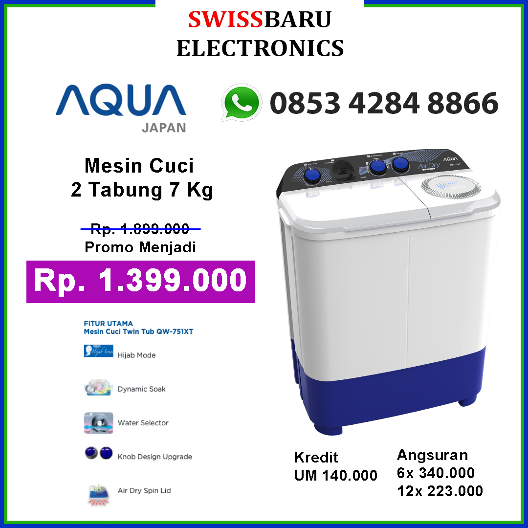 Harga Terbaru Mesin Cuci di Manado - Swiss Baru Electronics