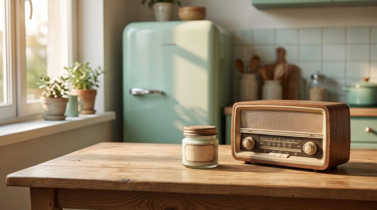 Toples krim wajah jadul, radio meja kayu, dan kulkas mini retro pastel: awal kisah LG